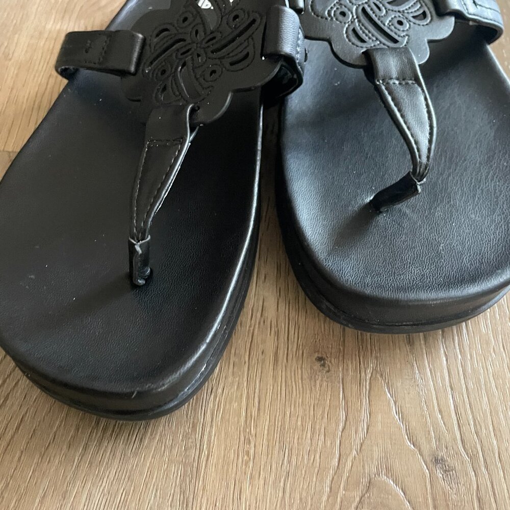 Sam & Libby Flip Flops Women's Size 10 Black Alexandra Thongs Summer Beach! - Picture 5 of 9